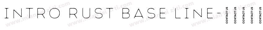 Intro Rust Base Line字体转换